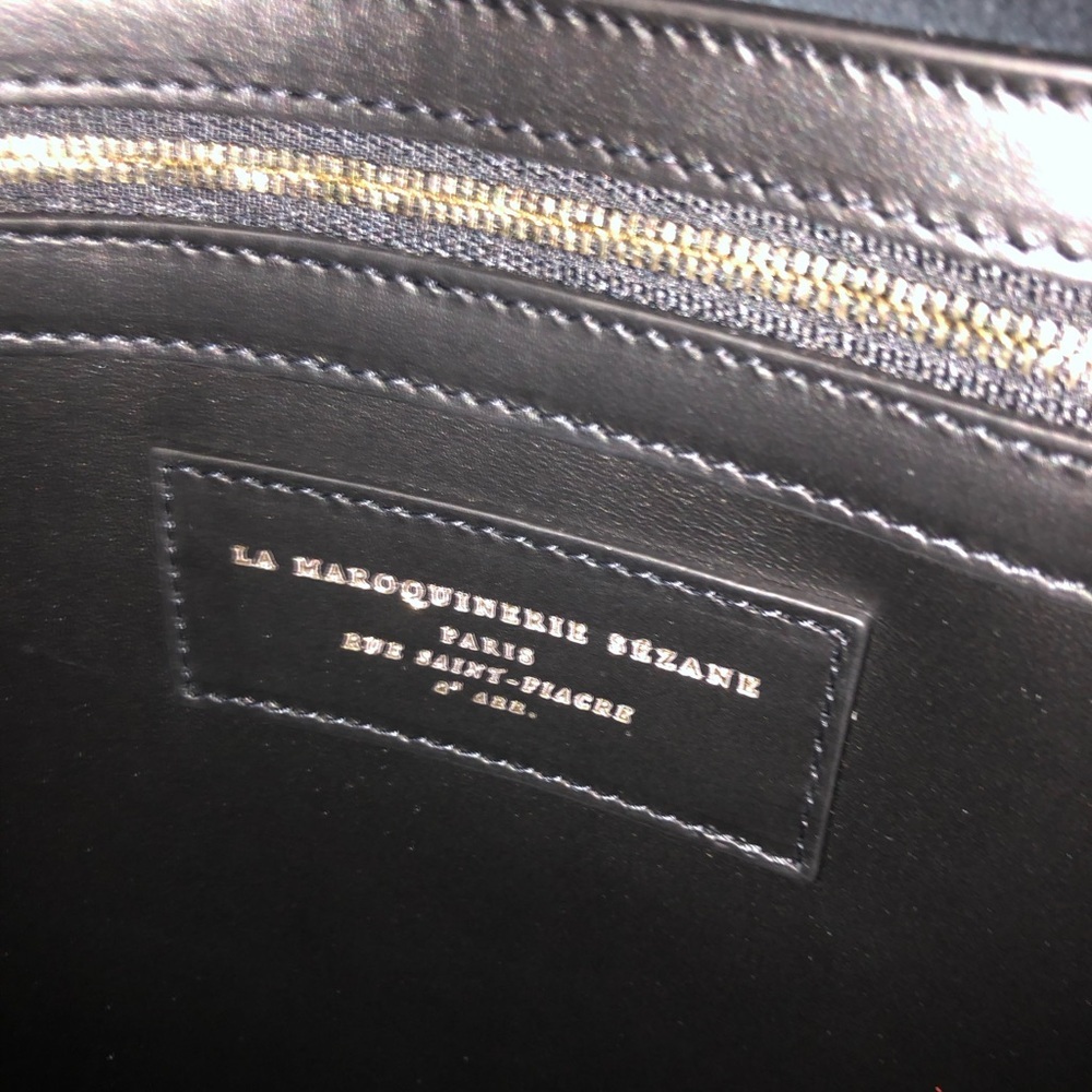 Sezane The Tote in Mahogany Patent Leather - Picture 6 of 6